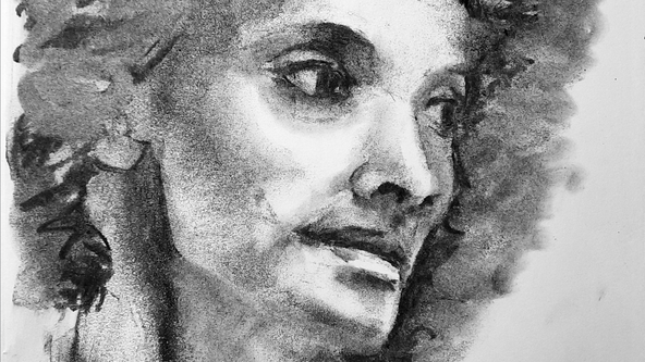 Online Drawing Masterclass-  Portraits in Charcoal,  with Cherry Lyne