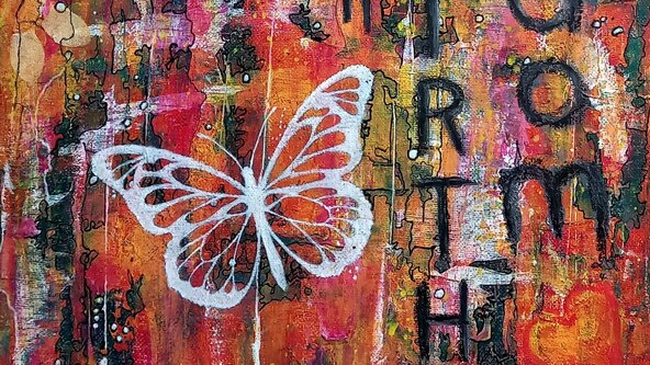 Mixed Media Canvas, with Yvonne Featherstone