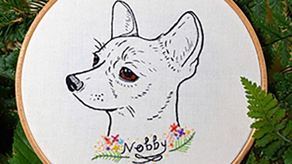 Pet Portrait Embroidery with Becky Mackay