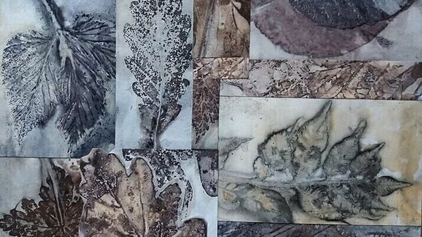 Ecoprinting on Paper,  with Lizzie Godden