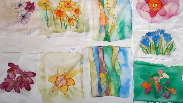 Silk Painting, with Cherry Lyne