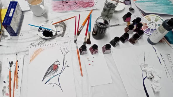Painting with Inks: The Art of Calm | Saturday 26 September 2026 | 10am-1pm