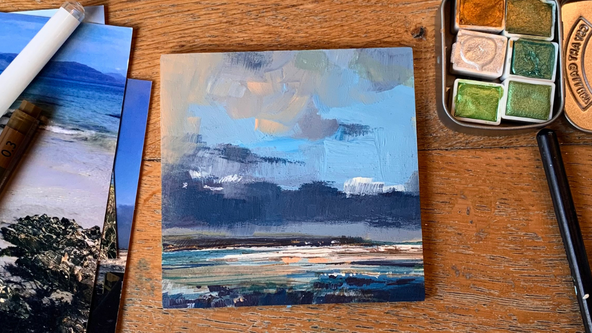 Acrylic Landscape Painting with artist Sarah Carrington
