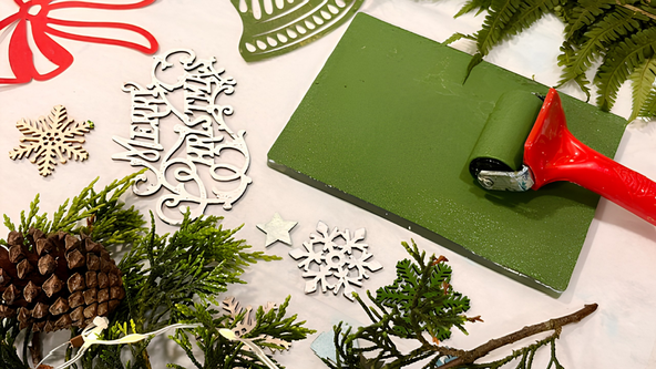 Christmas Card Gel Printmaking Workshop with Marion McConaghie