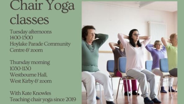 Chair yoga, Better Balance, Tuesday afternoons, April-June, Hoylake Parade 