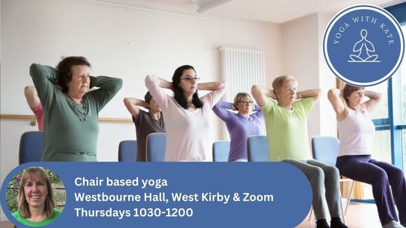 Chair yoga, coffee and chat, 6 week course, Westbourne Hall & Zoom