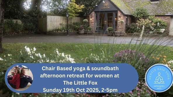 Autumn chair based yoga afternoon retreat for women, Little Fox