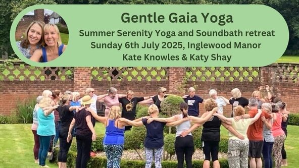 Summer Serenity yoga and soundbath day retreat for women, Inglewood Manor