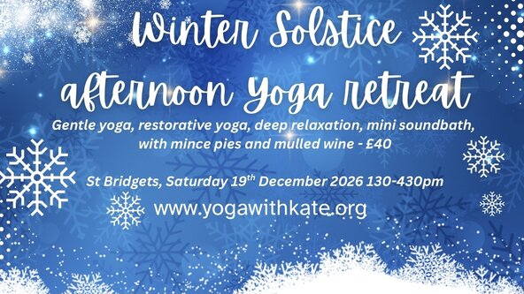 Winter Solstice afternoon retreat - Restorative Yoga, Yoga Nidra & mini soundbath