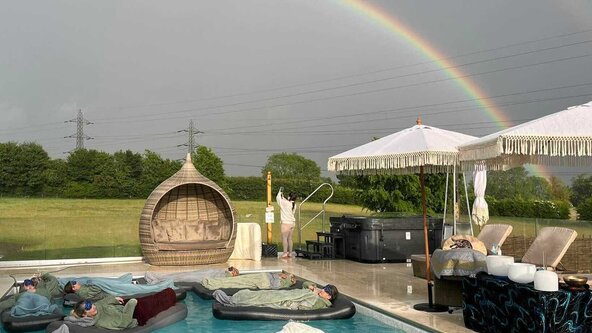 Floating Aqua Sound Bath & Spa Experience - The Farmhouse Sanctuary, Nr Waterlooville