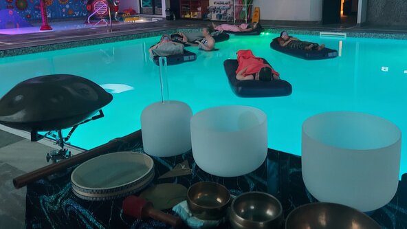 Indoor Floating Aqua Sound Bath Experience - Chichester Lakeside