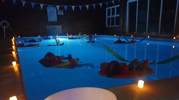 Indoor Floating Aqua Sound Bath Experience - Energique Fitness - Alton