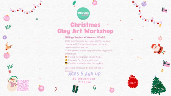 Sibling Sessions - Christmas Clay Art Making Workshop