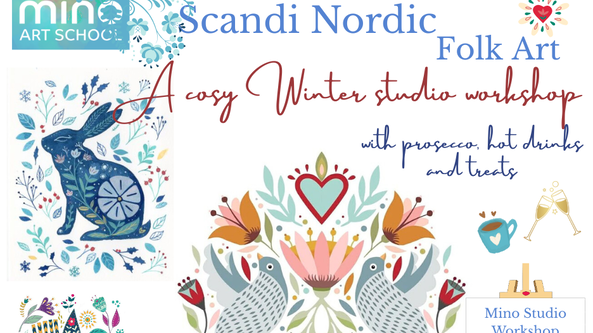 ✨Scandi Folk Art - Cosy, Winter Studio Workshop, Standish✨