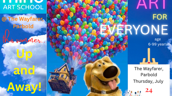 🎈Up! Summer Everyone Art canvas @The Wayfarer, Parbold🎈