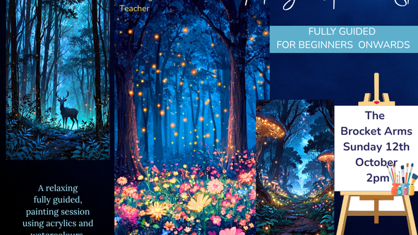 🌙 Midnight Meadow – Magical Paint & Sip @The Brocket Arms, Wigan
