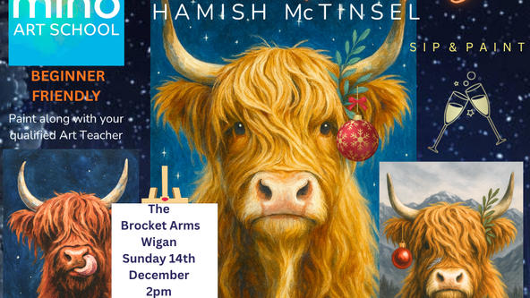 🎄🐮Hamish McTinsel! Christmas Paint Party@The Brocket Arms