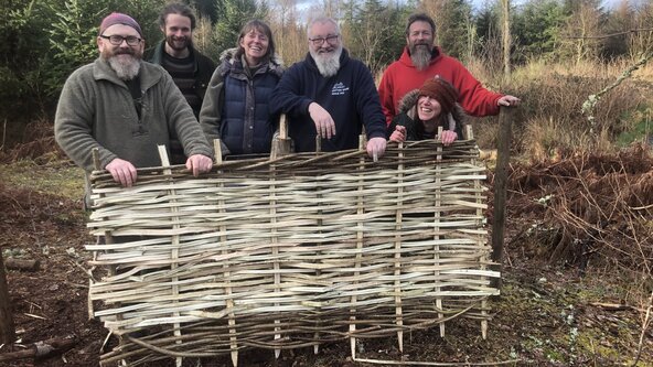 Make a hazel hurdle