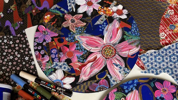 Japanese Circles in Bloom- School holiday art workshop. 6-13 yrs