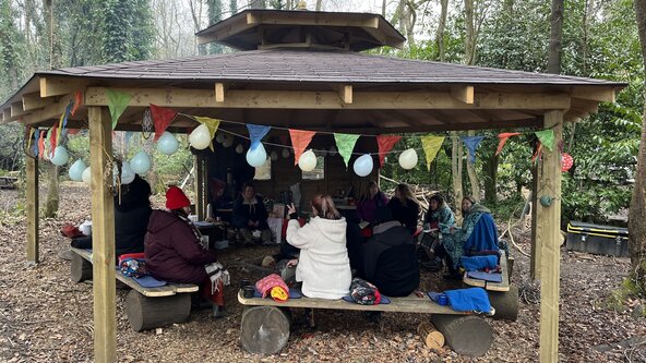 Adult 'Make money Save money' Woodland Wellbeing session.  No children but babies in arms welcome. 