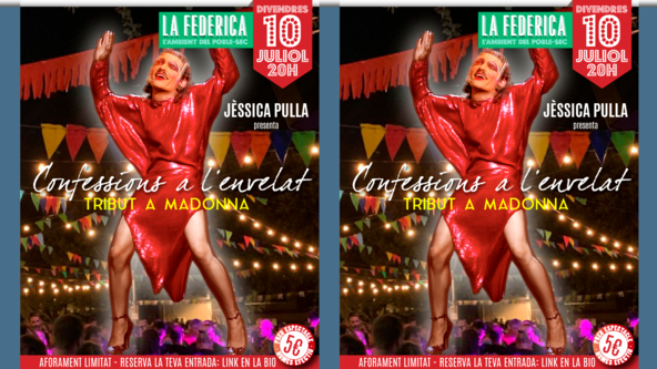 Show drag ✨Confessions a l'envelat: Tribut a Madonna✨ amb Jèssica Pulla