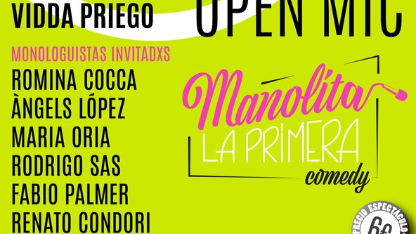 ✨Manolita la Primera✨ - Queer+Feminista Open Mic 28/10/26