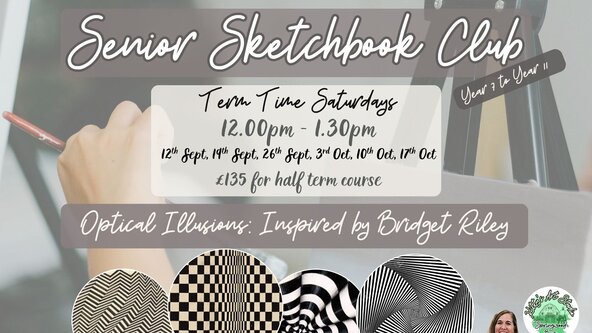 Kids (11-16) Senior Sketchbook Club 'Optical Illusions'