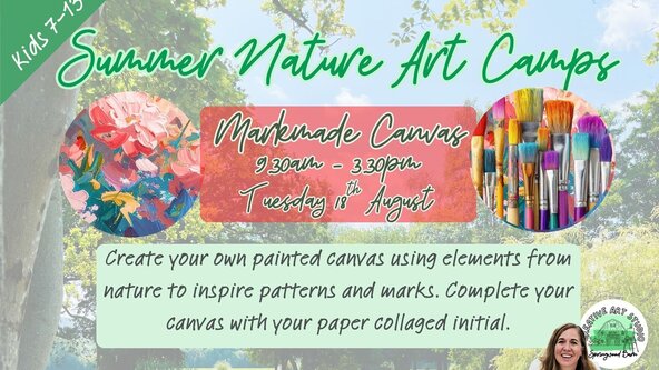 Kids (7-13) Summer Nature Art Camp: Markmade Canvas