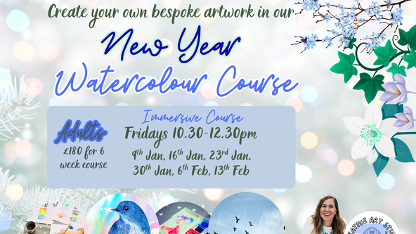 Watercolour Painting 'Garden Birds' Immersive Course (Adults 18+)