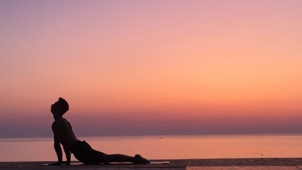 Yoga al tramonto 