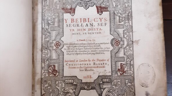 1588 Welsh Bible and Westminster Abbey. A Talk & viewing of Bible..