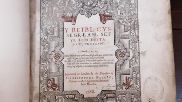 1588 Welsh Bible and Westminster Abbey. A Talk & viewing of Bible.