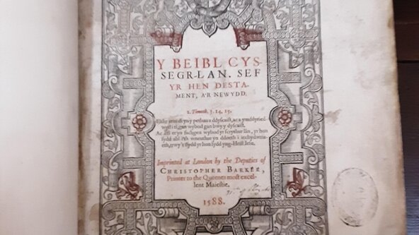 1588 Welsh Bible and Westminster Abbey. A Talk & viewing of Bible.