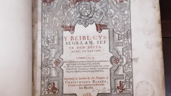 1588 Welsh Bible and Westminster Abbey. A Talk & viewing of Bible.