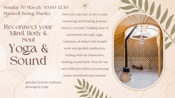 Yoga & Sound Workshop @ Maxwell-Being