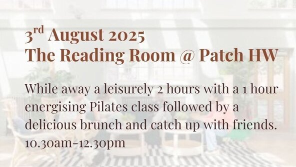 Sunday Pilates Brunch Session 3rd August 2025 10.30am-12.30pm