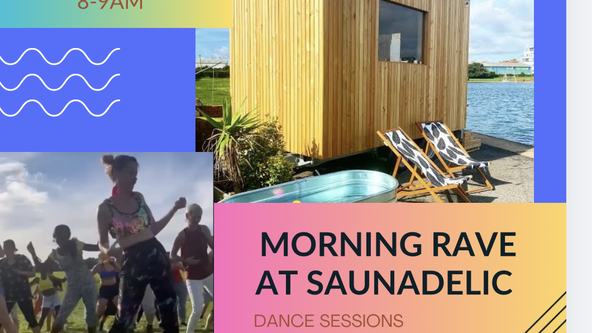 Morning rave at Saunadelic