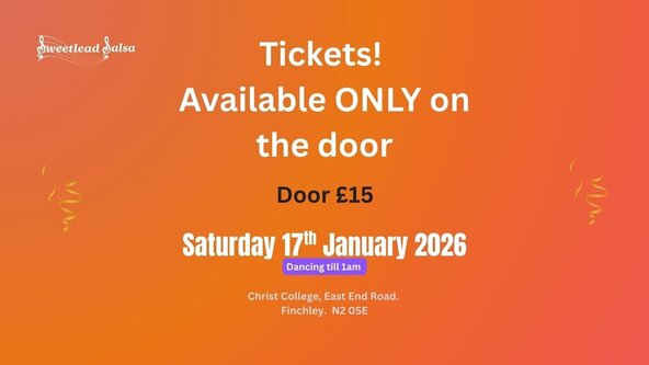 ADVANCED BOOKING CLOSED - NOW DOOR ONLY!