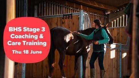 260618: - DORSET - BHS Stage 3 Coaching & Care Training (CPD)