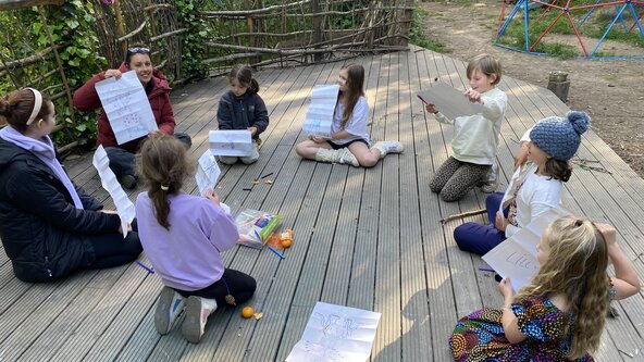 Girls in the garden (Emlyn)