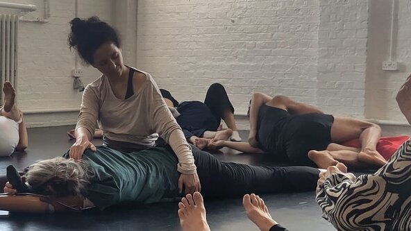 Contact Improvisation Warmup, Jam and Bodywork Session with Justin
