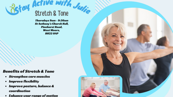 Stretch & Tone,  St Anthony's Church Hall, West Moors