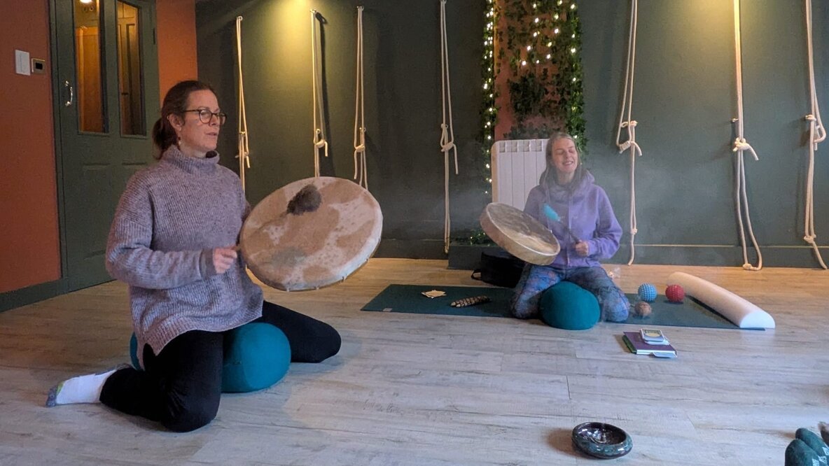Shamanic Drum and Sound Circle with ceremonial cacao