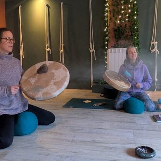 Shamanic Drum and Sound Circle with ceremonial cacao