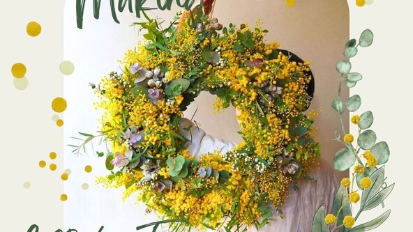 Mothers Day Spring Wreath Making! - Hive Coffee Company