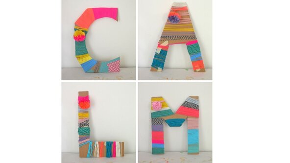 Yarn-Wrapped Letter // Lettre enveloppée de laine