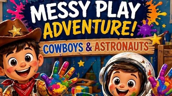 🐝 ***CARLISLE*** 🌈 - EXCLUSIVE BEE UNIQUE SESSION - 🤠 🚀 Cowboys and Astronauts messy play session hosted by 'Colourful Creators'  