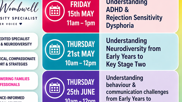 🐝 ***ONLINE ZOOM SERIES WORKSHOP*** 🌈 EXCLUSIVE BEE UNIQUE SUPPORT WORKSHOP 🖊-For Parents / Carers / Professionals with Accredited Neurodivergent Specialist 'Alison Wombwell' ⛔️ NON REFUNDABLE EVENT ⛔️