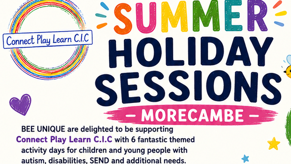 🐝***MORECAMBE***🌈 - EXCLUSIVE BEE UNIQUE SESSION🏃‍♀️🤸‍♀️🏃- On Your Marks, Get Set session with 'Connect Play Learn CIC'