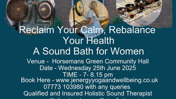 Horseman's Green Community Hall  - Gong Sound Bath with Jenny - Jenergy Sonic Sounds 